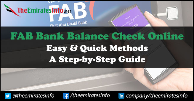 FAB Bank Balance Check Online