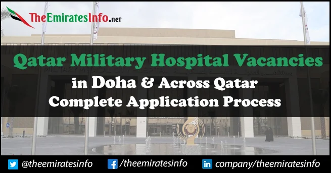 Qatar Military Hospital Vacancies Available | Submit Applications Online Qatar Military Hospital Vacancies