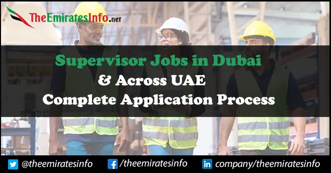 Supervisor Jobs in Dubai | Provide Career Development Opportunities For Candidates Supervisor Jobs in Dubai